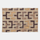 Decorative African Mudcloth Pattern Theedoek (Horizontaal)