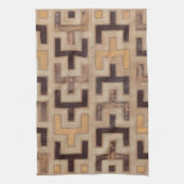 Decorative African Mudcloth Pattern Theedoek (Verticaal)