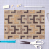Decorative African Mudcloth Pattern Tissuepapier (Craft)