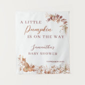 Decorative Autumn Terracotta Fox Pumpkin Wandkleed (Voorkant)