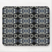 Decorative black and white pattern muismat (Voorkant)