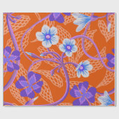 Decorative blooming wildflowers. Summer floral bac Cadeaupapier (Vlak)