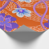 Decorative blooming wildflowers. Summer floral bac Cadeaupapier (Hoek)