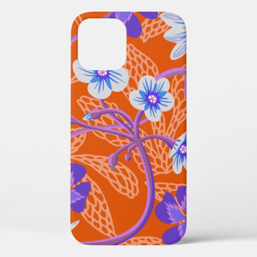 Decorative blooming wildflowers. Summer floral bac Case-Mate iPhone Case (Achterkant)
