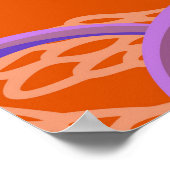 Decorative blooming wildflowers. Summer floral bac Poster (Hoek)