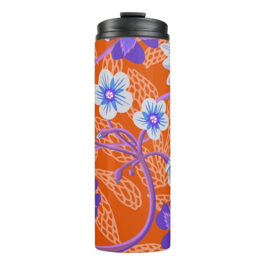 Decorative blooming wildflowers. Summer floral bac Thermosbeker (Voorkant)