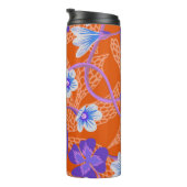 Decorative blooming wildflowers. Summer floral bac Thermosbeker (Geroteerd rechts)