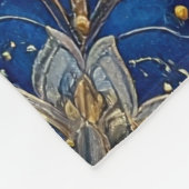 Decorative Blue Gold Fleece Blanket (Hoek)