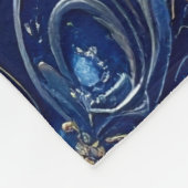 Decorative Blue Gold Fleece Blanket (Hoek)