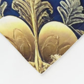 Decorative Blue Gold Fleece Blanket (Hoek)