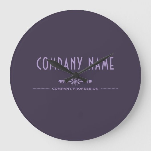 Decorative Business Name Large Clock Grote Klok (Voorkant)