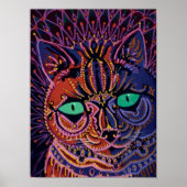 Decorative Cat by Louis Wain Poster (Voorkant)
