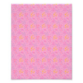 decorative childish pattern pink foto afdruk (Voorkant)
