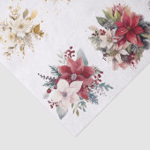 Decorative Christmas Florals For Shell Decoupage Tissuepapier (Detail)