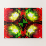 Decorative Christmas globes art Legpuzzel<br><div class="desc">Art jigsaw by Helen A. Lisher.</div>