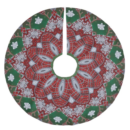 Decorative Christmas Tree Skirt Kerstboom Rok (Voorkant)