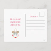 Decorative Christmas wreath with natural elements Feestdagenkaart (Achterkant)