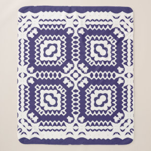 Decorative color ceramic azulejo tiles. Vintage Sherpa Deken