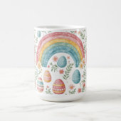 Decorative Easter Eggs Pastel Spring Rainbow Theme Koffiemok (Center)