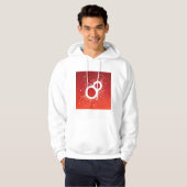 Decorative Eight Mens Hoodie (Voorkant volledig)