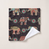 Decorative Elephant Pattern Bath Towel Bad Handdoek (Wasdoekje)
