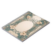 Decorative Floral Art Nouveau Design Notitieboek (Linkerzijde)