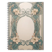 Decorative Floral Art Nouveau Design Notitieboek (Voorkant)