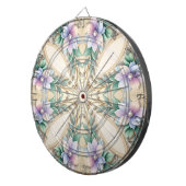 Decorative Floral Dartboard Dartbord (Voorkant Rechts)
