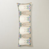 Decorative Floral Frame Body Pillow Lichaamskussen (Achterkant (Verticaal))