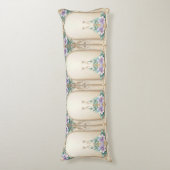 Decorative Floral Frame Body Pillow Lichaamskussen (Voorkant Verticaal)