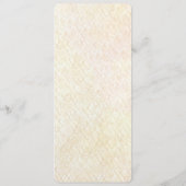 Decorative Floral Frame with Pearls Menu (Achterkant)