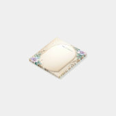Decorative Floral Frame with Pearls Post it Notes (Schuin)