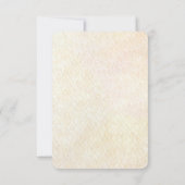 Decorative Floral Frame with Pearls RSVP Card Kaartje (Achterkant)