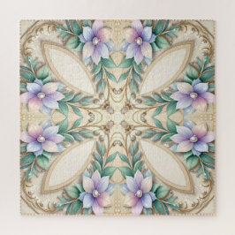 Decorative Floral Jigsaw Puzzle Legpuzzel