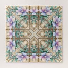 Decorative Floral Jigsaw Puzzle Legpuzzel
