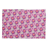 Decorative Floral pattern Pink Purple Astra Modern Kussensloop (Achterkant)