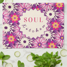 Decorative Floral pattern Pink Purple Astra Modern