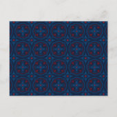 Decorative floral tiles pattern briefkaart (Voorkant)