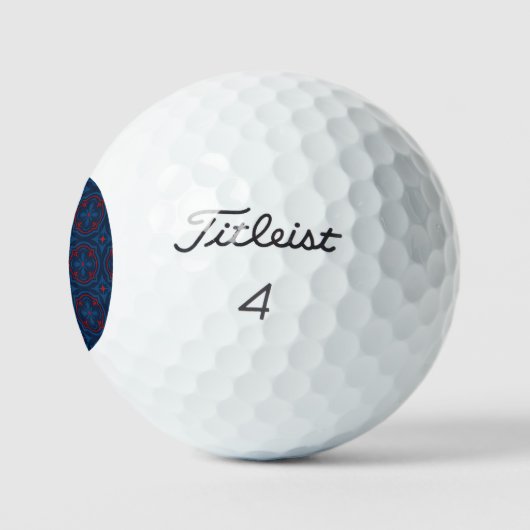 Decorative floral tiles pattern  golfballen (Logo)