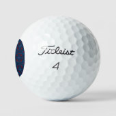Decorative floral tiles pattern golfballen (Logo)