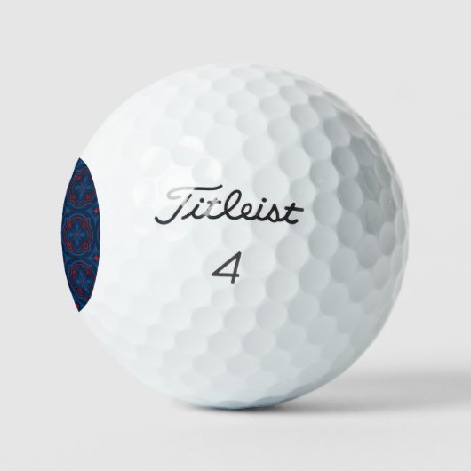 Decorative floral tiles pattern  golfballen (Logo)