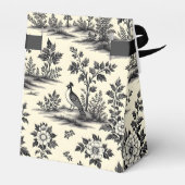 Decorative French toile pattern Bedankdoosjes (Achterkant)