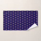 Decorative Geo Patterns Dk Blue  Bad Handdoek (Handdoek)