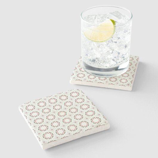 decorative  geometric pattern stone coaster  stenen onderzetter