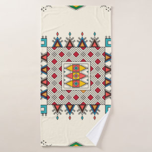 Decorative geometric repeating pattern badhanddoek