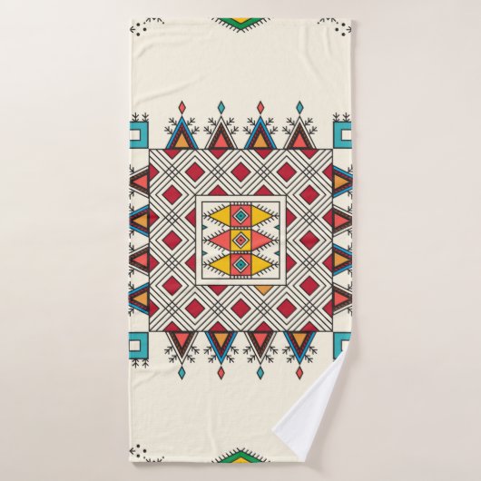 Decorative geometric repeating pattern badhanddoek (Badhanddoek)
