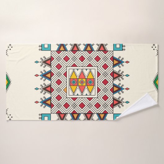 Decorative geometric repeating pattern badhanddoek (Badhanddoek)