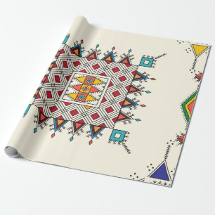 Decorative geometric repeating pattern cadeaupapier
