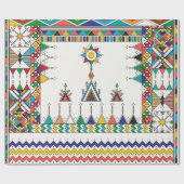 Decorative geometric repeating pattern cadeaupapier (Vlak)
