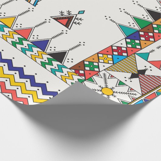 Decorative geometric repeating pattern cadeaupapier (Hoek)
